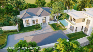 thiet ke kien truc nha dep biet thu